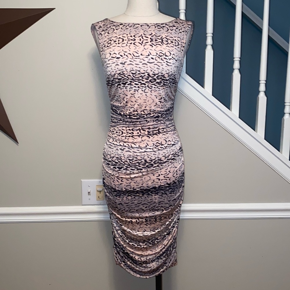 Cache Leopard Pink Dress